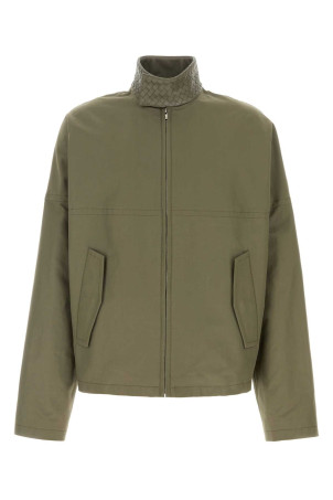 Sage green cotton jacket BOTTEGA VENETA (852530V6D10)