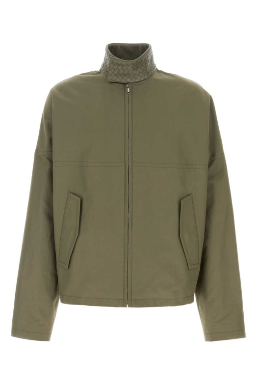 Sage green cotton jacket BOTTEGA VENETA (852530V6D10)