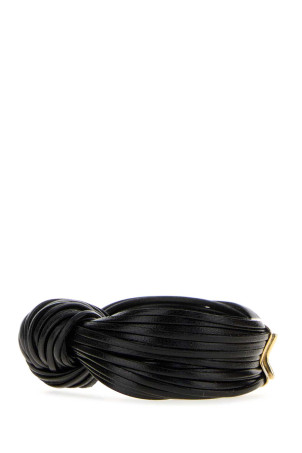 Black leather Knot bracelet Black BOTTEGA VENETA (857356VAHUA)