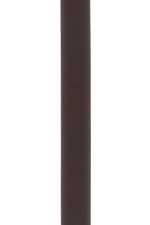 Темно-коричневий шкіряний ремінь SAINT LAURENT (859160AACU5)