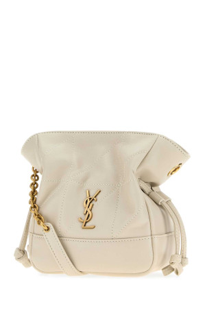 Міні-сумка-відро Jamie з пісочної шкіри SAINT LAURENT (859174AAB32)