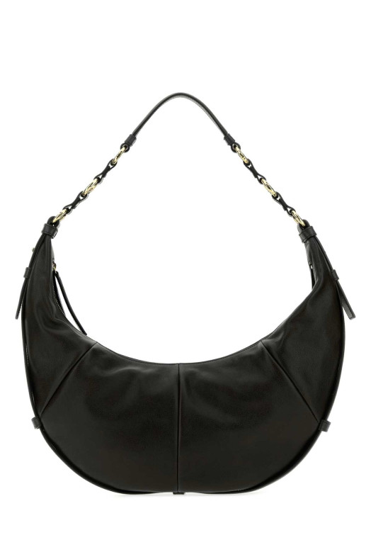 Black leather Saharienne shopping bag Black SAINT LAURENT (862365AAGDF)