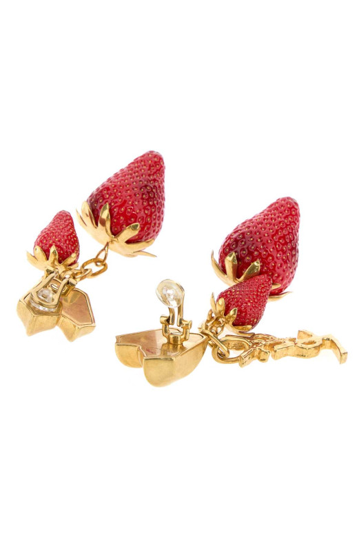 Multicolor metal and resin Cassandre earrings SAINT LAURENT (863539Y1591)
