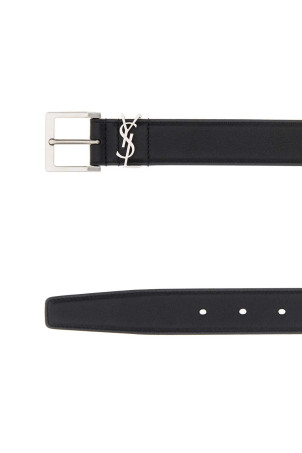 Black leather belt Black SAINT LAURENT (864585BOO0E)
