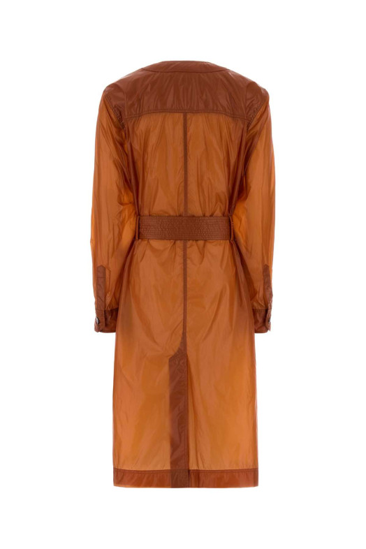 Orange nylon dress Brown SAINT LAURENT (867531Y7J14)