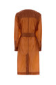 Orange nylon dress Brown SAINT LAURENT (867531Y7J14)