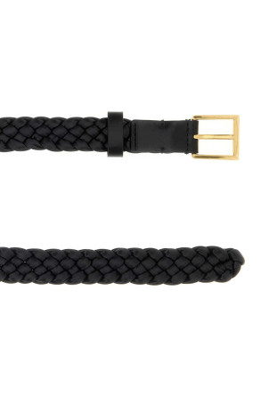 Black leather Solo belt BOTTEGA VENETA (867614V2EZ0)