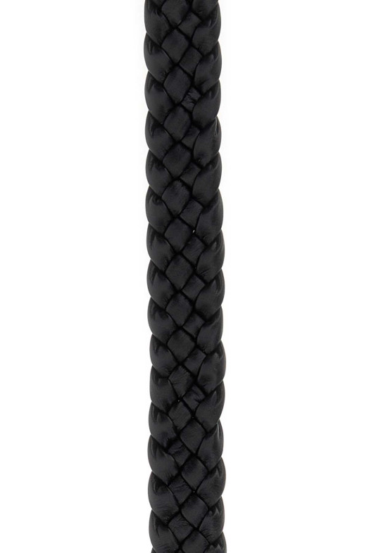 Black leather Solo belt BOTTEGA VENETA (867614V2EZ0)