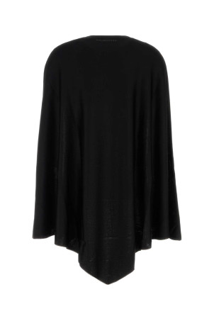 Черная накидка из эластичной вискозной смеси, черная, BALENCIAGA (870179T5346)