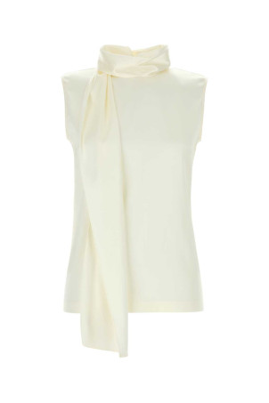 Ivory stretch satin top BOTTEGA VENETA (871259V6KR0)
