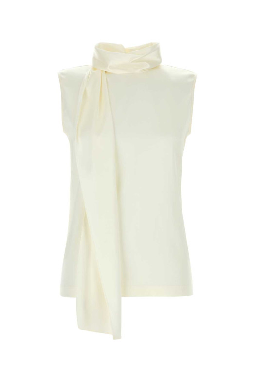 Ivory stretch satin top BOTTEGA VENETA (871259V6KR0)