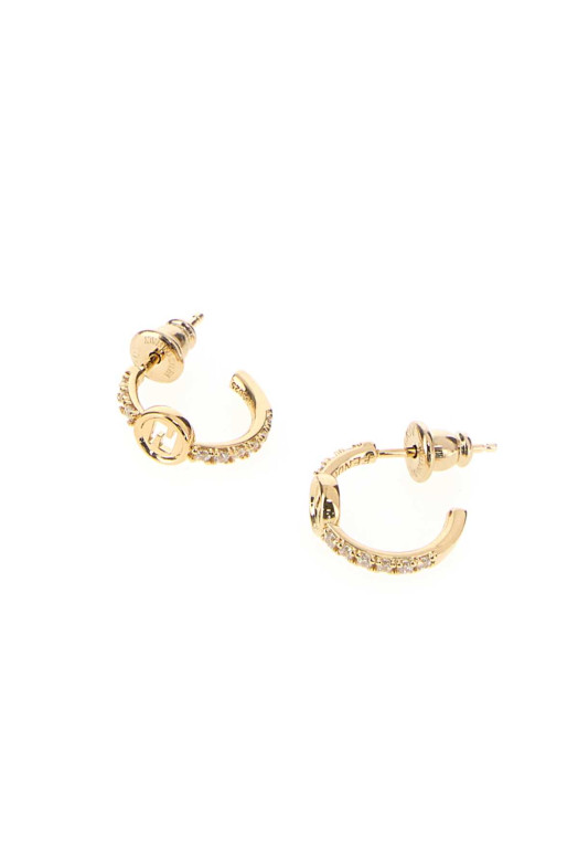 Gold metal EverRound Fendi earrings FENDI (8AL326ATEP)