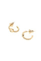 Gold metal EverRound Fendi earrings FENDI (8AL326ATEP)