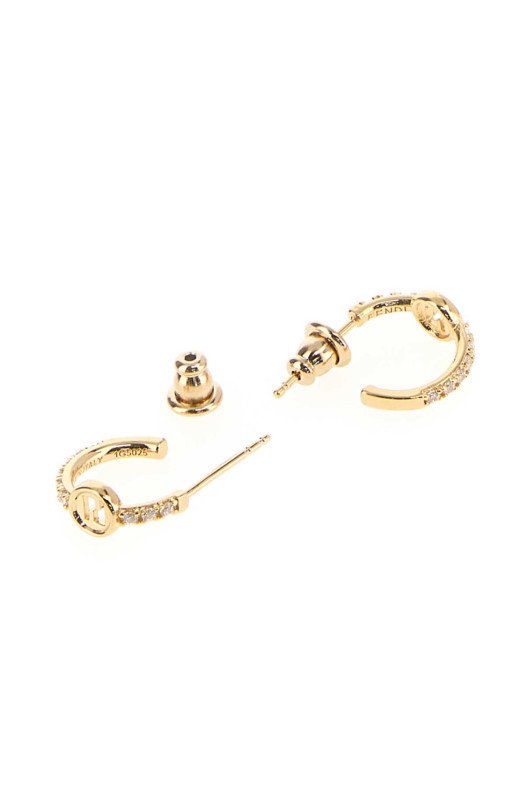 Gold metal EverRound Fendi earrings FENDI (8AL326ATEP)