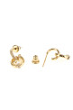 Gold metal EverRound Fendi earrings FENDI (8AL328ATEP)