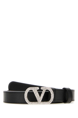 Black leather VLogo Signature belt VALENTINO GARAVANI (8W0T0SM7DHQ)