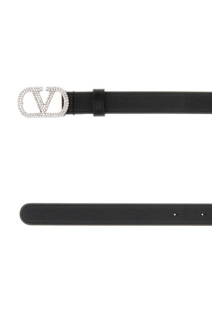 Black leather VLogo Signature belt VALENTINO GARAVANI (8W0T0SM7DHQ)