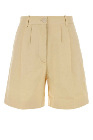 Pastel yellow jersey Brice shorts ANINE BING (A0312018)