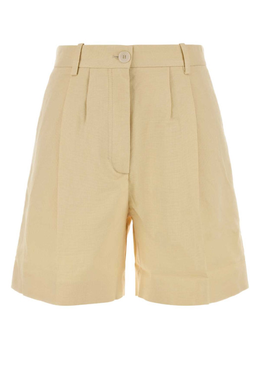 Pastel yellow jersey Brice shorts ANINE BING (A0312018)