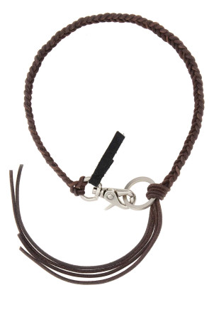 Chocolate leather Ladon necklace OUR LEGACY (A2268LBR)
