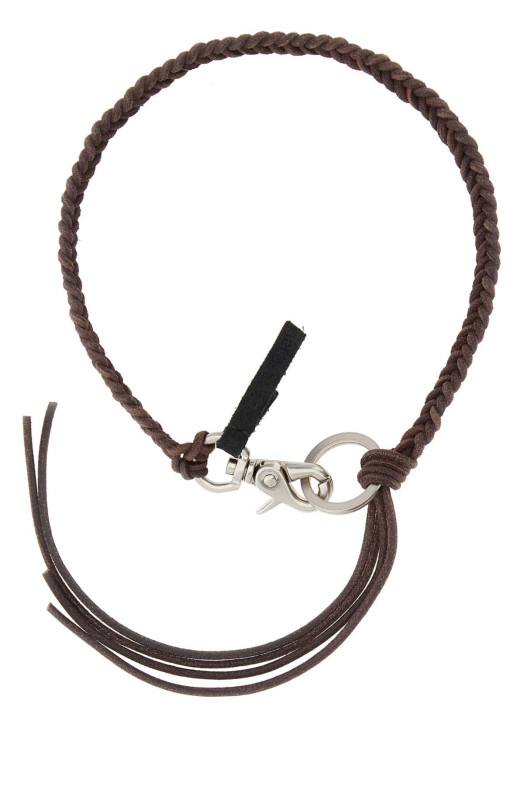 Chocolate leather Ladon necklace OUR LEGACY (A2268LBR)