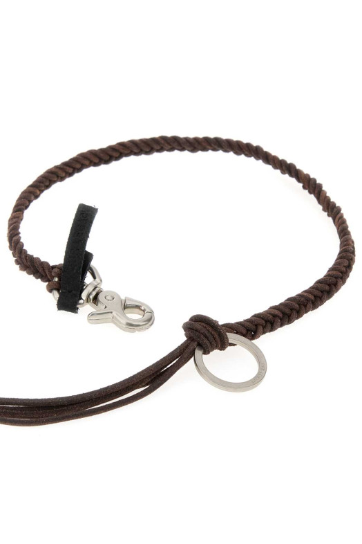 Chocolate leather Ladon necklace OUR LEGACY (A2268LBR)