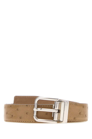 Camel leather reversible belt DOLCE & GABBANA (BC4337A8M90)