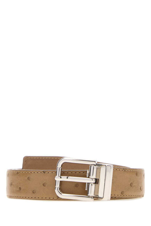 Camel leather reversible belt DOLCE & GABBANA (BC4337A8M90)