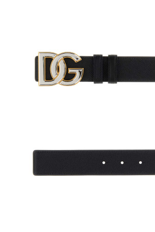 Black leather reversible belt DOLCE & GABBANA (BC4941AG651)