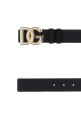 Black leather reversible belt DOLCE & GABBANA (BC4941AG651)