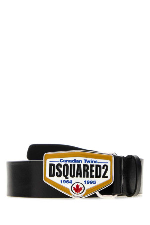 Black leather belt DSQUARED (BEM056612900001)