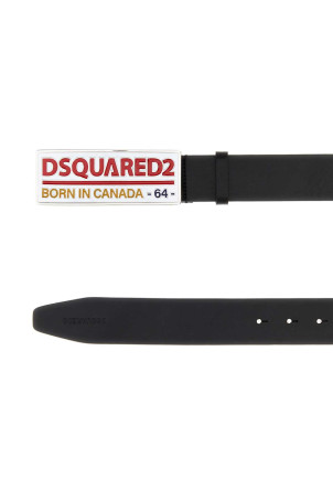 Black leather belt DSQUARED (BEM071112900001)