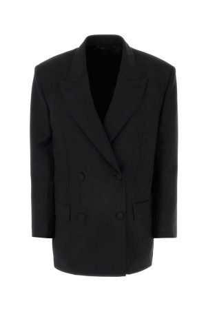 Black wool blend oversize blazer GIVENCHY (BW30J3100H)