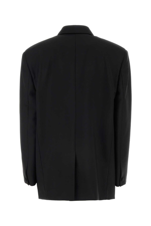 Black wool blend oversize blazer GIVENCHY (BW30J3100H)