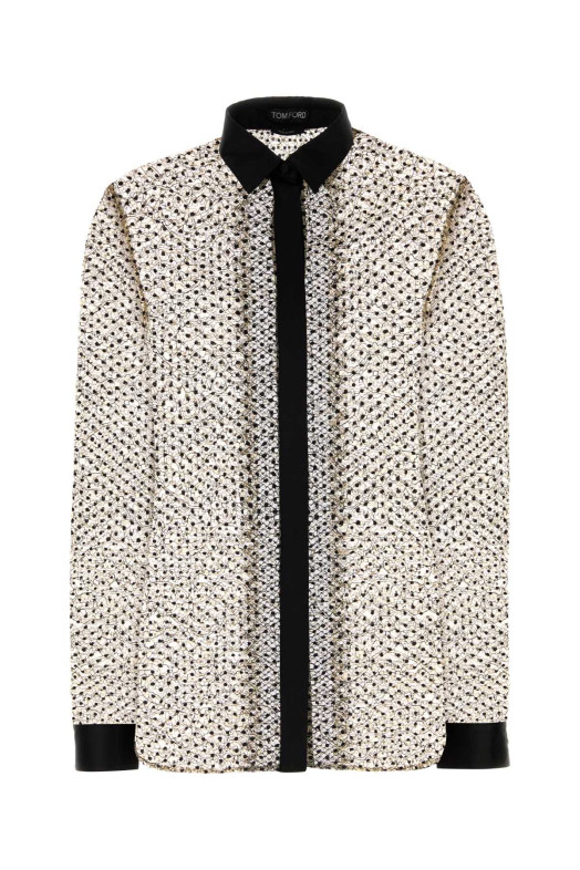 Printed lace shirt TOM FORD (CA3349FAX1768)
