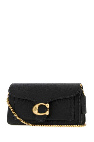 Black leather Tabby 19 clutch COACH NEW YORK (CBF14)