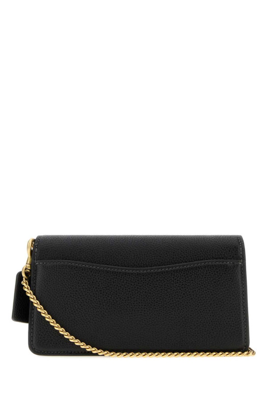 Black leather Tabby 19 clutch COACH NEW YORK (CBF14)