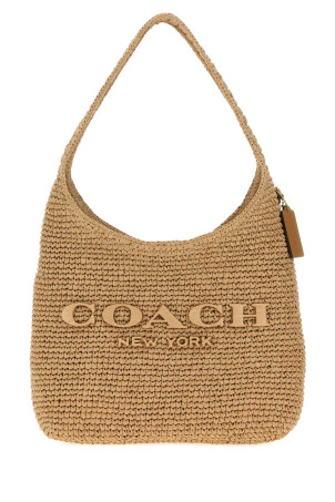 Raffia Brooklyn 28 shoulder bag COACH NEW YORK (CDU75)