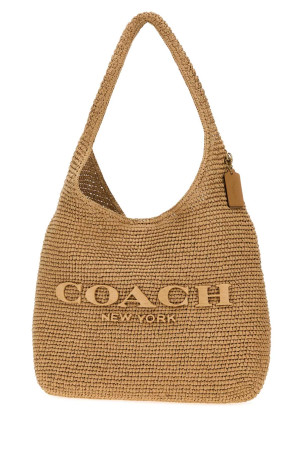 Raffia Brooklyn 39 shoulder bag COACH NEW YORK (CDU76)
