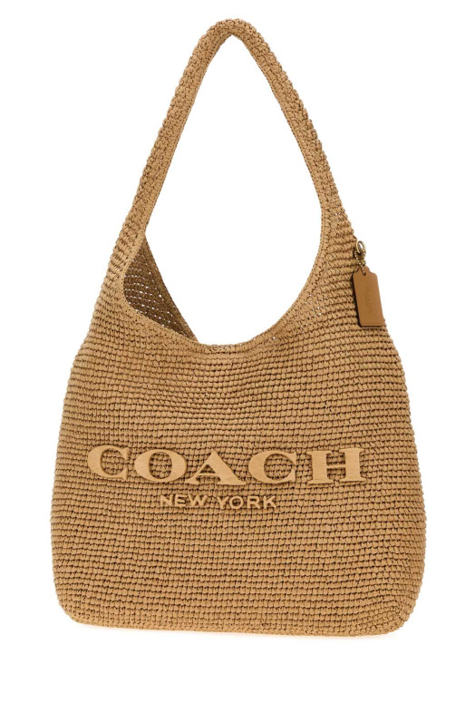 Raffia Brooklyn 39 shoulder bag COACH NEW YORK (CDU76)