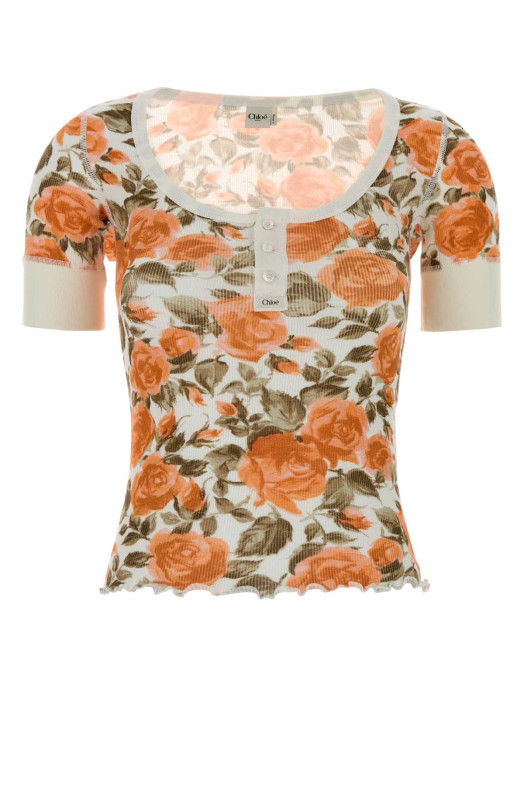 Printed cotton t-shirt CHLOE (CH26UJH56909)