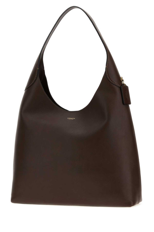 Dark brown leather Brooklyn 39 shoulder bag COACH NEW YORK (CU044)