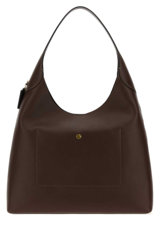 Dark brown leather Brooklyn 39 shoulder bag COACH NEW YORK (CU044)