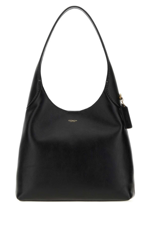 Black leather Brooklyn 28 shoulder bag COACH NEW YORK (CU068)