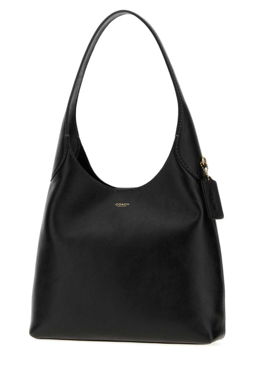 Black leather Brooklyn 28 shoulder bag COACH NEW YORK (CU068)