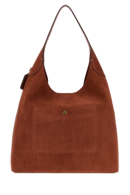 Brick suede Brooklyn 39 shoulder bag COACH NEW YORK (CW636)