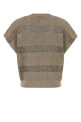 Двухцветный трикотажный топ BRUNELLO CUCINELLI (M58772820)