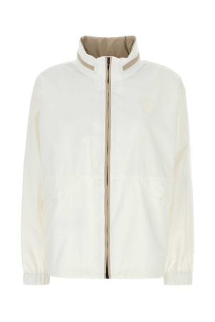 White polyester blend raincoat BRUNELLO CUCINELLI (MB4227719)