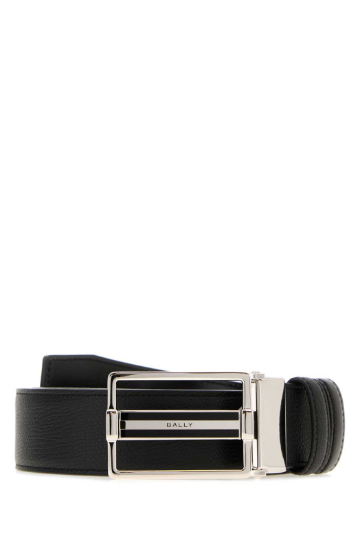 Black leather reversible belt BALLY (MBB04ZVT807)