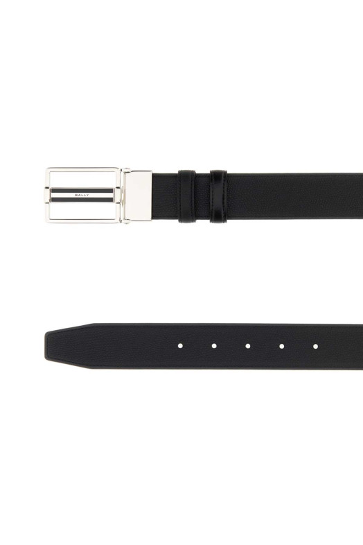 Black leather reversible belt BALLY (MBB04ZVT807)